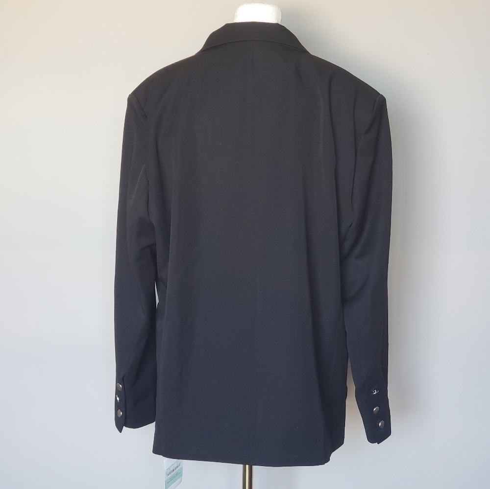 Nwt Storets Nevaeh Oversized Long Blazer Black Academia Preppy Classic Career — image 4 of 8